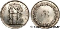 FRANCE Médaille de mariage, Fidélité et Bonheur AMOUR ET MARIAGE 1846 (33mm, 15,83g, 12h) -