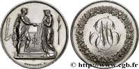 FRANCE Médaille de mariage, Couple antique AMOUR ET MARIAGE 1868 (35mm, 17,9g, 12h) -