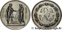 FRANCE Médaille de mariage, Couple antique AMOUR ET MARIAGE 1889 (35mm, 17,9g, 12h) -