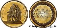 FRANCE Médaille de mariage, Fidélité et Bonheur AMOUR ET MARIAGE 1879 (39mm, 24,71g, 12h) -