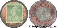 POSTAGE STAMPS AS CURRENCY Timbre 5 Centimes POSTAGE STAMPS AS CURRENCY Caen n.d. (32,5mm, 1,71g, h) -