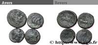 Lot de quatre monnaies LOTS (mm, g, h) -