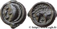 FRANCE Potin à la tête et au sanglier réaliste GALLIA - AULERCI EBUROVICES (Area of Évreux) Évreux (27) c.60-50 AC. (17mm, 2,31g, 9h) -
