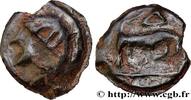 FRANCE Potin à la tête casquée et au delta BITURIGES CUBI, UNSPECIFIED Ier siècle avant J.-C. (18mm, 4,37g, 10h) -