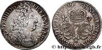 FRANCE Écu aux trois couronnes LOUIS XIV THE SUN KING Pau 1709 (41mm, 30,50g, 6h) -