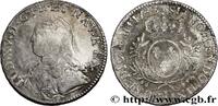 FRANCE Écu aux branches d'olivier, buste habillé LOUIS XV THE BELOVED Limoges 1733 (40,5mm, 28,90g, 6h) -