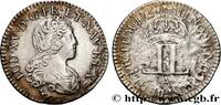FRANCE Livre d'argent dite de la Compagnie des Indes LOUIS XV THE BELOVED Paris 1720 (22mm, 2,72g, 6h) -