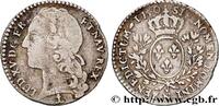 FRANCE Dixième d'écu aux branches d’olivier, tête ceinte LOUIS XV THE BELOVED Montpellier 1740 (20,5mm, 2,81g, 6h) -