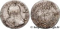 FRANCE Écu aux branches d'olivier, buste habillé LOUIS XV THE BELOVED Pau 1738 (39,5mm, 28,75g, 6h) -