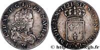 FRANCE Tiers d'écu de France LOUIS XV THE BELOVED Paris 1721 (27mm, 8,00g, 6h) -