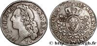 FRANCE Cinquième d’écu aux branches d’olivier, tête ceint LOUIS XV THE BELOVED Pau s.d. (25,5mm, 5,75g, 6h) -