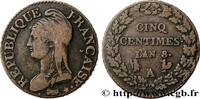 FRANCE Cinq centimes Dupré, grand module CONSULATE Paris/Rouen 1800 (28mm, 10,69g, 6h) -