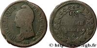 FRANCE Un décime Dupré, modification du 2 décimes DIRECTOIRE Paris 1797 (31mm, 19,22g, 6h) -
