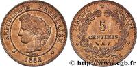 FRANCE 5 centimes Cérès III REPUBLIC Paris 1886 (25mm, 5,00g, 6h) -