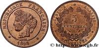 FRANCE 5 centimes Cérès III REPUBLIC Paris 1898 (25mm, 5,05g, 6h) -