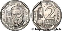 FRANCE Essai de 2 francs Louis Pasteur V REPUBLIC Pessac 1995 (26,5mm, 7,50g, 6h) -