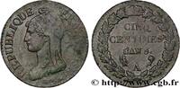 FRANCE Cinq centimes Dupré, grand module DIRECTOIRE Paris 1797 (28mm, 8,71g, 6h) -