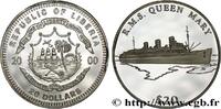 LIBERIA 20 Dollars Proof Paquebot Queen Mary LIBERIA 2000 (30mm, 20,18g, 12h) -
