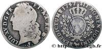 FRANCE Demi-écu aux branches d’olivier, tête ceinte d’un LOUIS XV THE BELOVED Pau 1747 (32mm, 13,98g, 6h) -