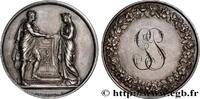 FRANCE Médaille de mariage, Couple antique AMOUR ET MARIAGE 1835 (41mm, 31,47g, 12h) -