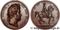 FRANCE Médaille, L’armée au Duc d’Orléans, prince royal LOUIS-PHILIPPE Ier 1842 (70,5mm, 191,80g, 12h) -
