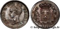FRANCE 1/2 franc, buste juvénile HENRY V COUNT OF CHAMBORD 1833 (18mm, 2,58g, 6h) -