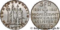 SWITZERLAND 5 Francs 650e anniversaire de la confédération SWITZERLAND Berne 1941 (31mm, 15g, 6h) -