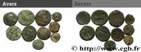 Lot de dix monnaies LOTS (mm, g, h) -