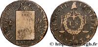 FRANCE 1 sol dit à la table de loi THE CONVENTION Limoges 1793 (29mm, 11,46g, 6h) -