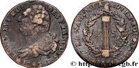 FRANCE 2 sols dit au faisceau, type FRANÇOIS THE CONVENTION Rouen 1793 (32,5mm, 22,65g, 6h) -