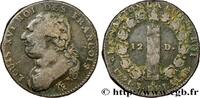 FRANCE 12 deniers dit au faisceau, type FRANÇOIS LOUIS XVI Bordeaux 1791 (28,5mm, 11,07g, 6h) -