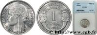 FRANCE 1 franc Morlon, légère IV REPUBLIC 1957 (23mm, 1,30g, 6h) -