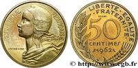 FRANCE Essai-piéfort de 50 centimes Marianne PIEFORTS Paris 1962 (24,99mm, 13,34g, 12h) -