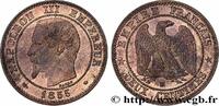 FRANCE Deux centimes Napoléon III, tête nue SECOND EMPIRE Marseille 1855 (20mm, 2,09g, 6h) -