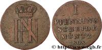 GERMANY - KINGDOM OF WESTPHALIA 1 Pfenning monogramme de Jérôme Napoléon GERMANY - KINGDOM OF WESTPHALIA Clausthal 1808 (28,38mm, 3,12g, 6h) -