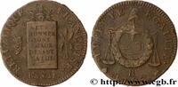 FRANCE 2 sols dit à la table de loi THE CONVENTION Rouen 1793 (33,5mm, 22,78g, 6h) -