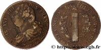 FRANCE 2 sols dit au faisceau, type FRANÇAIS LOUIS XVI Strasbourg 1792 (34mm, 26,81g, 6h) -