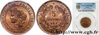 FRANCE 5 centimes Cérès III REPUBLIC Paris 1885 (25mm, 5g, 6h) -