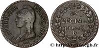 FRANCE Un décime Dupré, grand module DIRECTOIRE Lyon 1797 (31,7mm, 20,30g, 6h) -