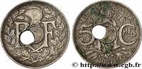 FRANCE 5 centimes Lindauer, petit module, trou décentré III REPUBLIC Paris 1931 (17mm, 1,95g, 6h) -