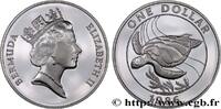 BERMUDA 1 Dollar Proof Tortue BERMUDA 1986 (38,5mm, 27,28g, 12h) -