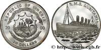 LIBERIA 20 Dollars Proof Paquebot Lusitania LIBERIA 2000 (30mm, 20,12g, 12h) -