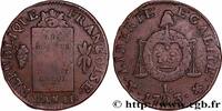 FRANCE 1 sol dit à la table de loi THE CONVENTION Bayonne 1793 (30mm, 12,45g, 6h) -