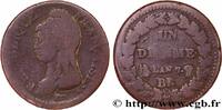 FRANCE Un décime Dupré, grand module DIRECTOIRE Strasbourg 1799 (31,7mm, 19,16g, 6h) -