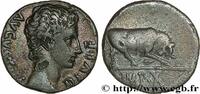 THE JULIO-CLAUDIANS (27 BC to 69 AD) Denier AUGUSTUS Lyon 15 AC. (16,5mm, 3,12g, 6h) -