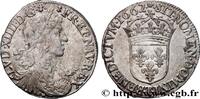 FRANCE Demi-écu, portrait apollinien LOUIS XIV THE SUN KING Nantes 1662 (30,5mm, 12,93g, 6h) -