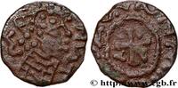 FRANCE Bronze MA à la tête diadémée, revers à l’alpha et UNSPECIFIED MINT atelier indéterminé VII-VIIIe siècles (13,00mm, 0,98g, 10h) -