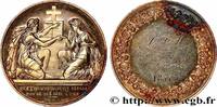 FRANCE Médaille de mariage, Evangile de St Mathieu AMOUR ET MARIAGE 1855 (39mm, 25,17g, 12h) -