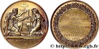 FRANCE Médaille de mariage, Evangile de St Mathieu AMOUR ET MARIAGE 1845 (39mm, 24,49g, 12h) -