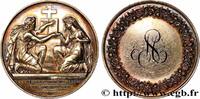 FRANCE Médaille de mariage, Evangile de St Mathieu AMOUR ET MARIAGE 1843 (39mm, 25,07g, 12h) -